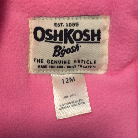 Pink 2 piece Oshkosh girls snowsuit Only worn once - Picture 5 of 5